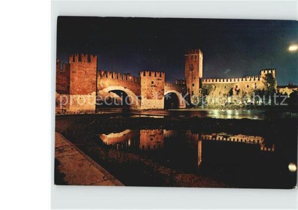 Verona Veneto Castelvecchio Notturno