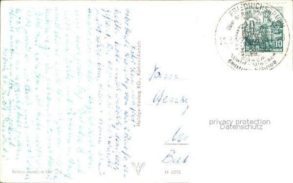 Friedrichsbrunn Harz FDGB- Sanatorium Ernst Thälmann – Bild 2