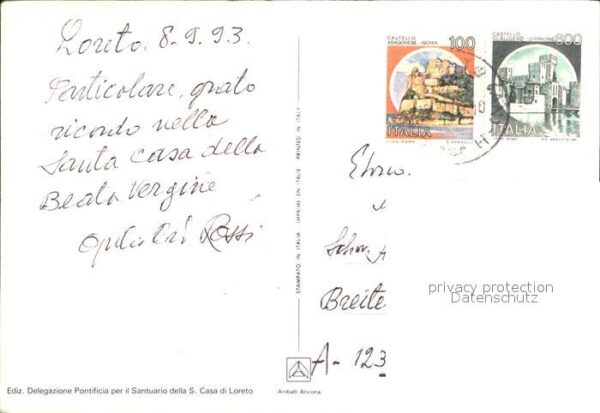 Loreto Ancona Porta Marina Cupala e Absidi Veduta Aer – Bild 2