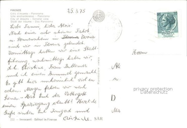 Firenze Florenz Stadtansicht – Bild 2