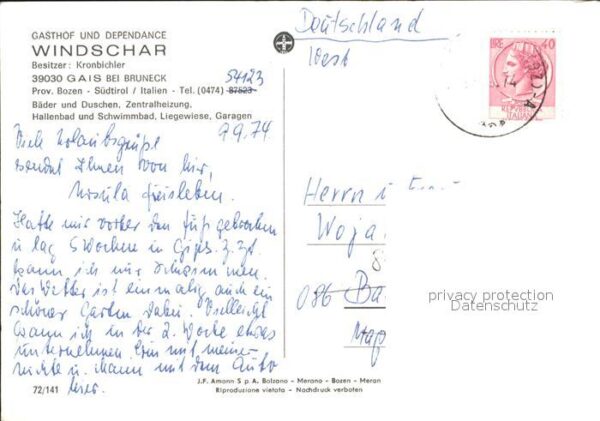 Gais Taufers Gasthof Windschar – Bild 2