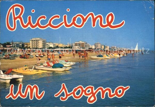 Riccione Strand Tretboot