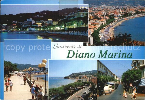 Diano Marina Promenade Stadtansicht