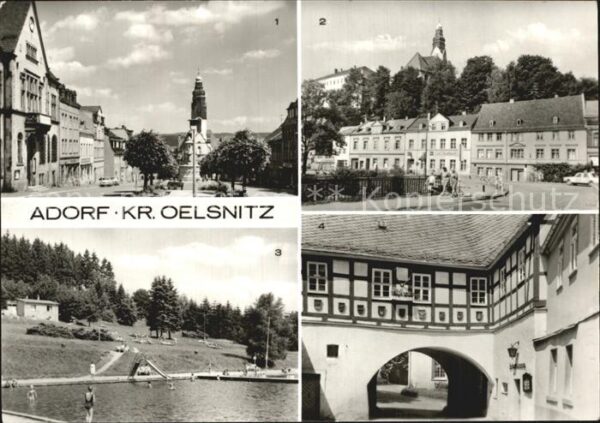 Adorf Vogtland Ernst Thälmann Platz Elsterstrasse Wald