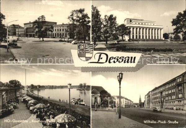 Dessau-Rosslau Hauptbahnhof Wilhelm Pieck Strasse Land