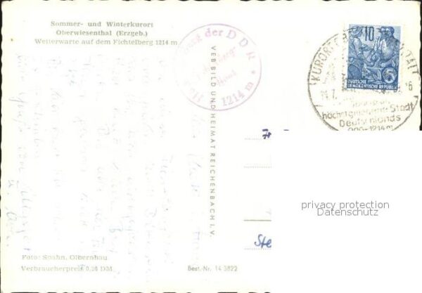 Oberwiesenthal Erzgebirge Wetterwarte auf dem Fichtelberg – Bild 2