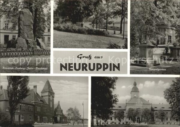 Neuruppin Friedrich Ludwig Jahn Denkmal Hauptbahn