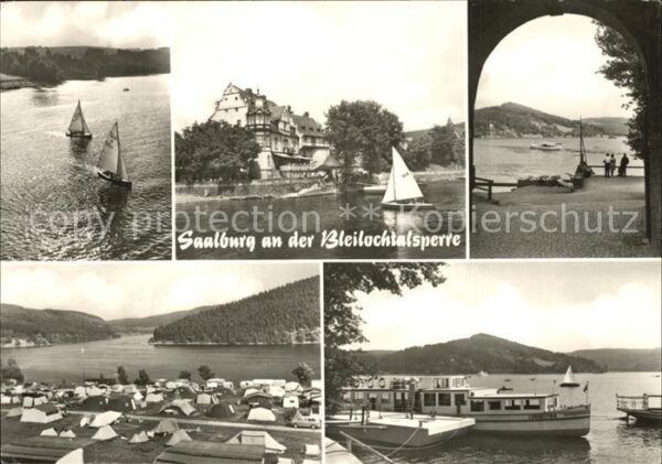 Saalburg Saale Bleichtalsperre Zeltplatz Anlegestelle