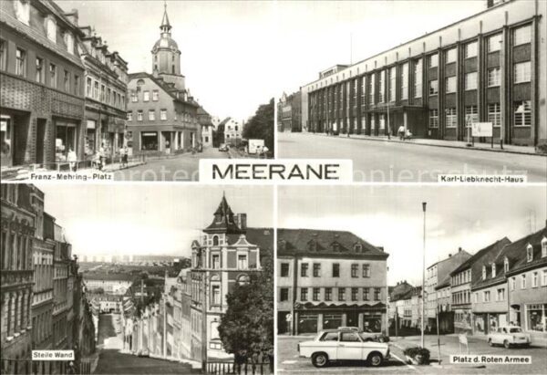 Meerane Karl Liebknecht Haus  Steile Wand Platz