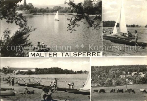 Malter Talsperre Badeülatz Segelboot