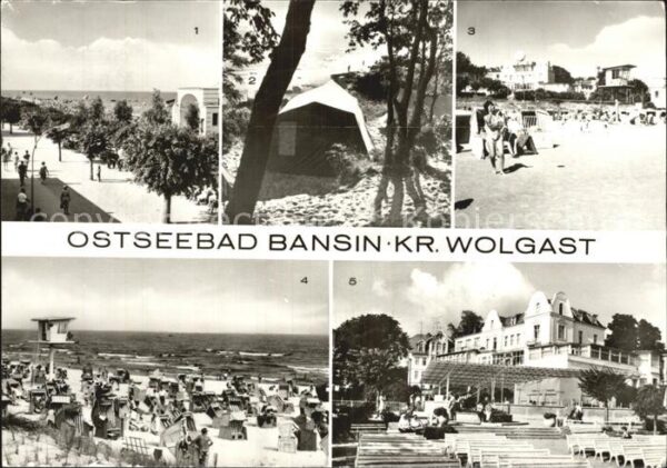 Bansin Ostseebad Strandpromenade Zeltplatz FDGB Erholung