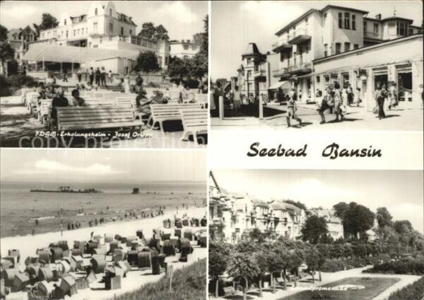 Bansin Ostseebad Strandpromenade FDGB-Erholungsheim Jose