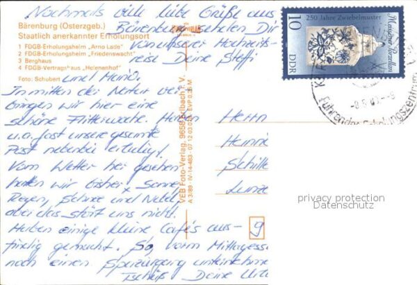Baerenburg Sachsen Erholungsheime Arno Lade Friedenswacht – Bild 2