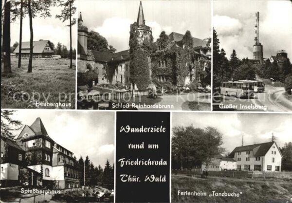 Friedrichroda Grosser Inselsberg Schloss Reinhardsbru