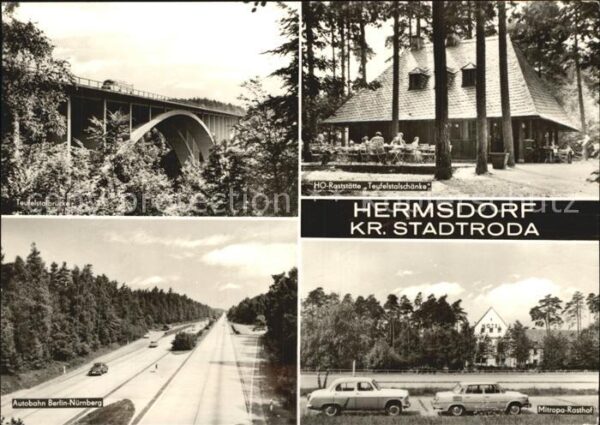 Hermsdorf Thueringen Autobahn Berlin-Nürnberg Teufelstalbrüc