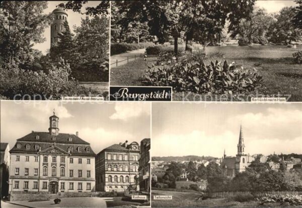 Burgstaedt Sachsen Karl Liebknecht-Hain Rathaus Aussichtst