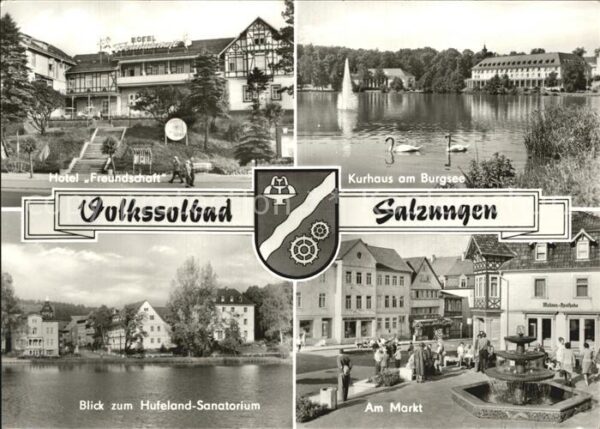 Salzungen Bad Kurhaus am Burgsee Markt Hotel Freundsc