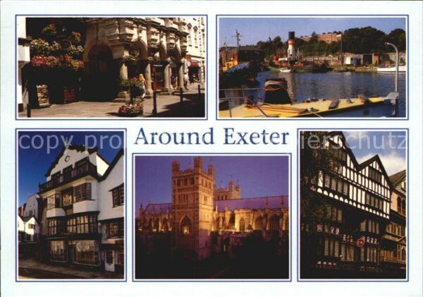 Exeter Turks Head and Guildhall the Canal Vic