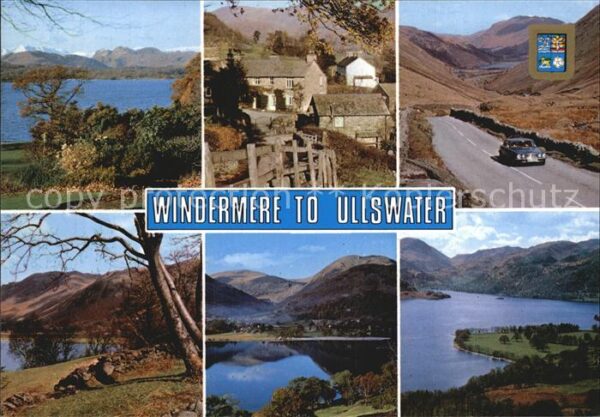 Windermere Town Troutbeck Kirkstone Pass Ullswater