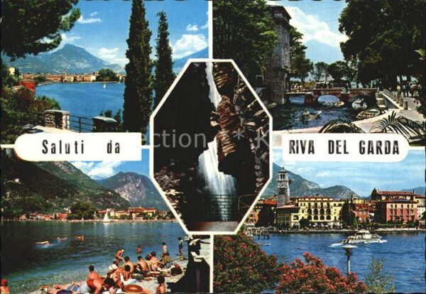 Riva del Garda Wassefall Badestrand