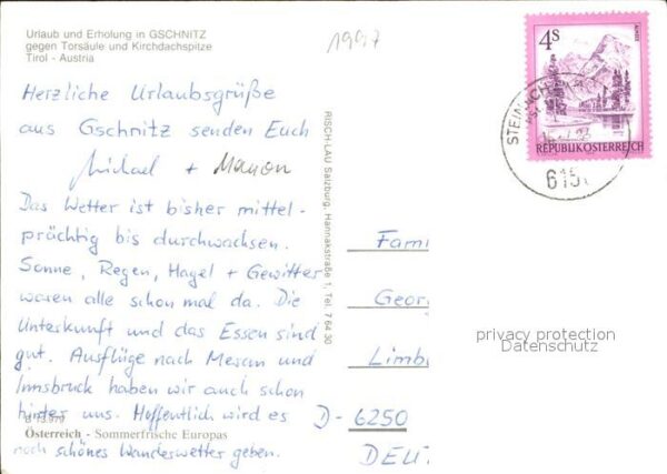 Gschnitz Tirol Torsäule Kirchdachspitze – Bild 2