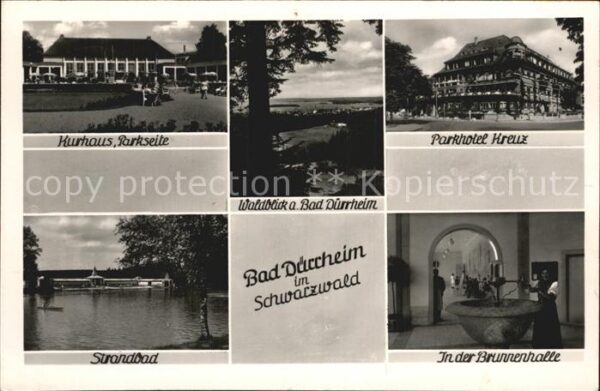 Bad Duerrheim Kurhaus Parkhotel Kreuz Strandbad Brunn