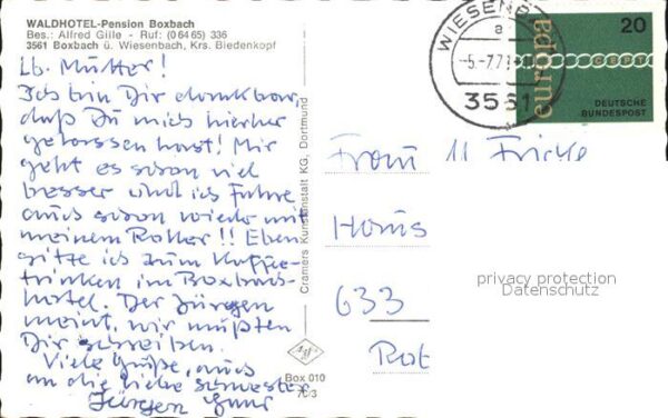 Boxbach Waldhotel Pension Boxbach – Bild 2
