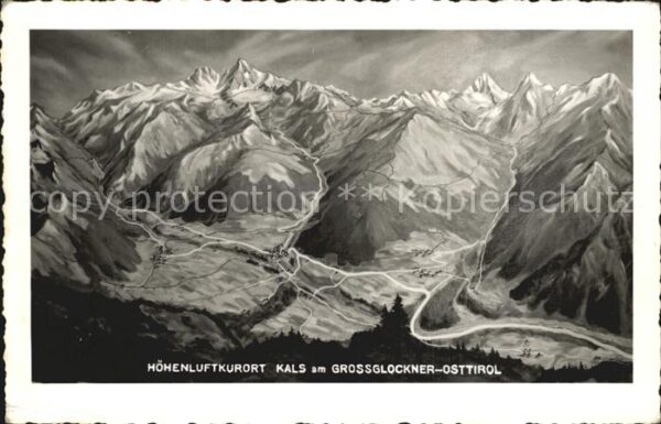 Grossglockner Kals Panoramakarte