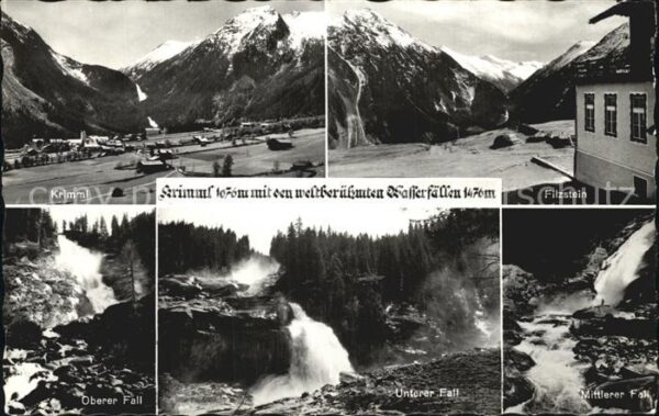 Krimml mit Wasserfällen Filzstein