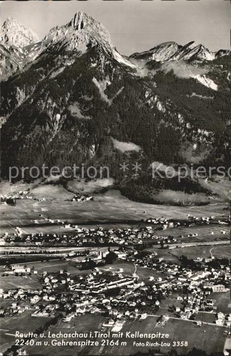 Reutte Tirol mit Lechaschau Kellenspitze Gehrenspitz
