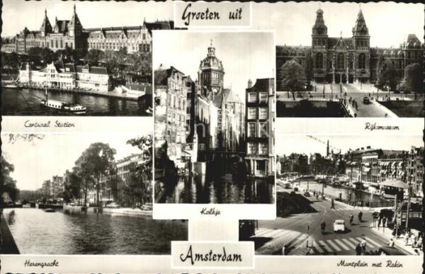 Amsterdam Niederlande Kolkje Muntplein Herengracht Cantraal S