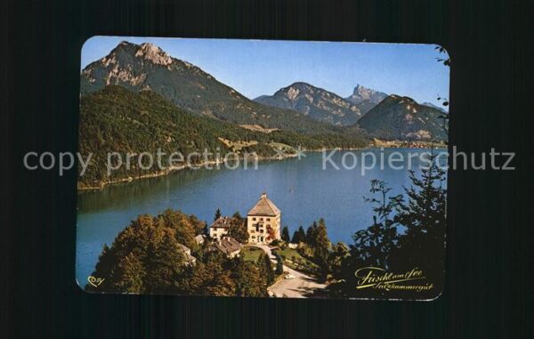 Fuschl See Salzkammergut mit Schloß Fuschl