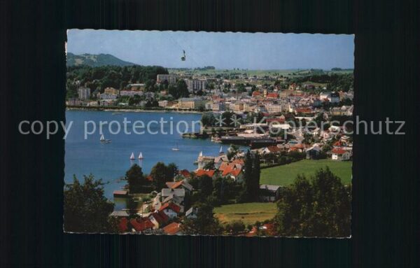 Gmunden Salzkammergut mit Segelschule und Grünbergseilbahn