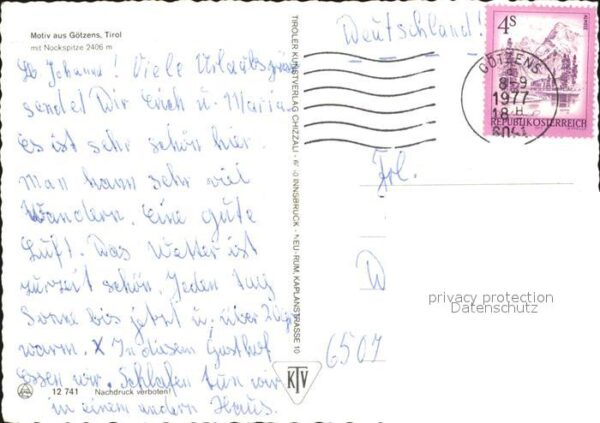 Goetzens Tirol Ortspartie mit Kirche – Bild 2