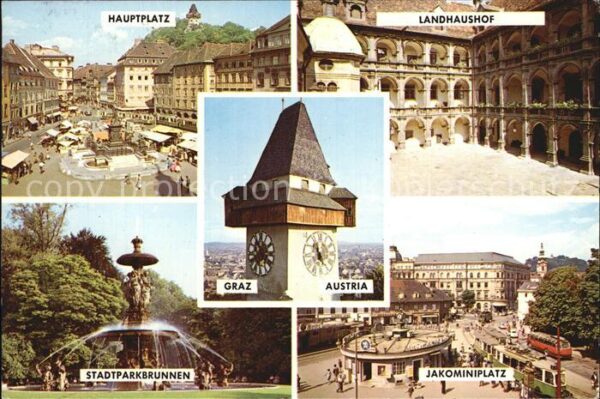 Graz Steiermark Landhaushof Jakominiplatze Hauptplatz