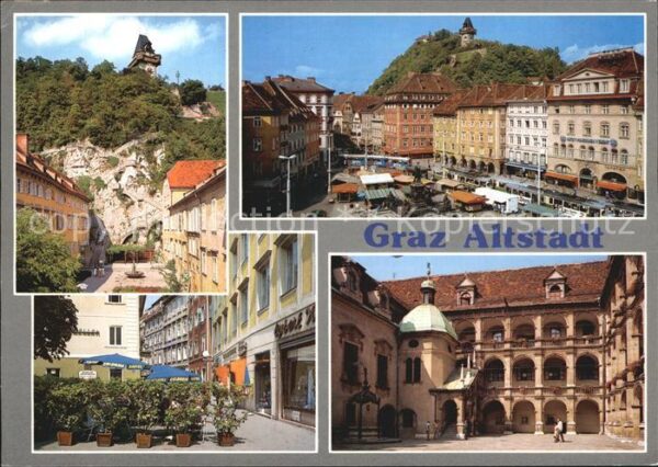 Graz Steiermark Altstadt Schloßbergsteig Färberplatz La