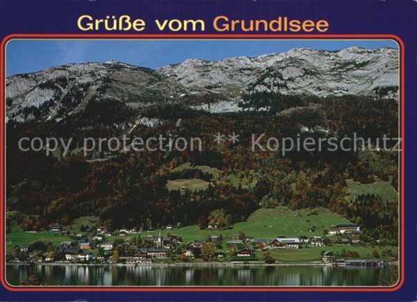 Grundlsee Steiermark Fliegeraufnahme