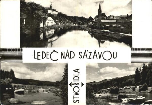 Sázava Partie am Wasser