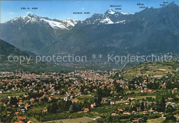 Merano Meran Fliegeraufnahme