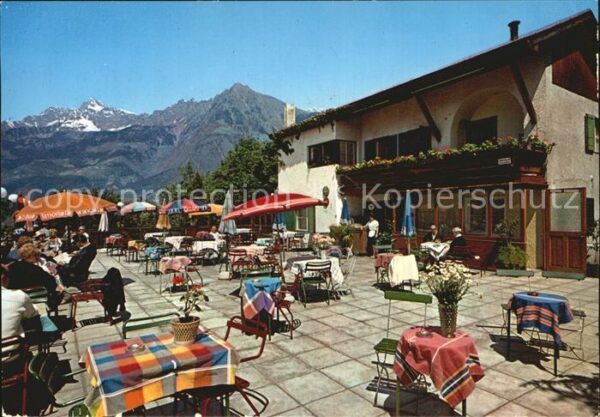Merano Meran Monte Benedetto Cafe Restaurant Panoram