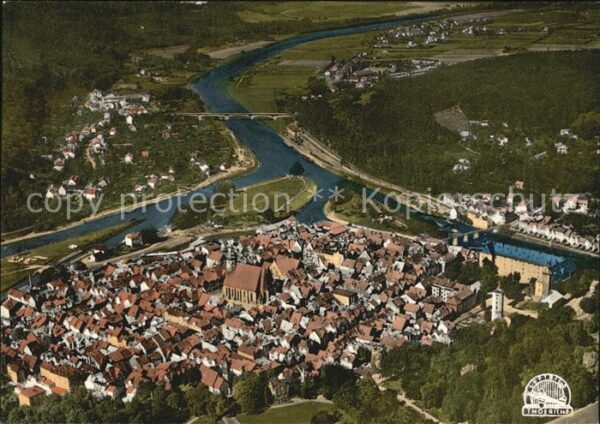 Hann. Muenden Fliegeraufnahme Werra Fulda Weser