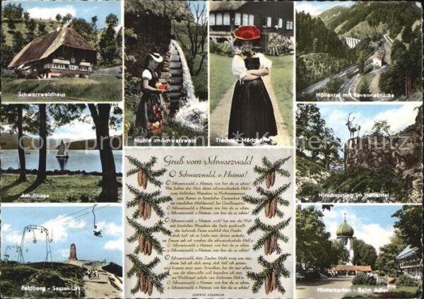 Schwarzwald Feldberg Tracht Mühle Ravennabrücke Hin