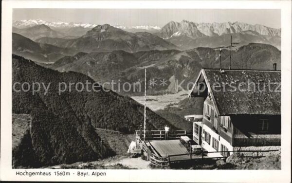 Hochgernhaus Bayrische Alpen Blick auf Gross Venedig