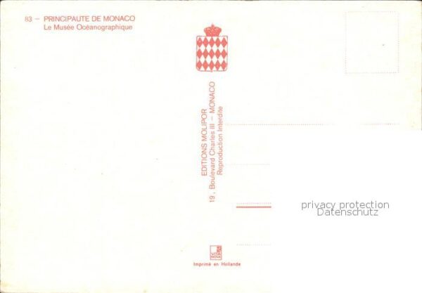 Monaco F?rstentum Museum Ozeanografik – Bild 2