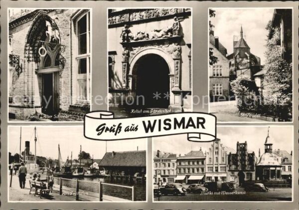 Wismar Mecklenburg Portal Alter Schwede Relief Fürstenhof