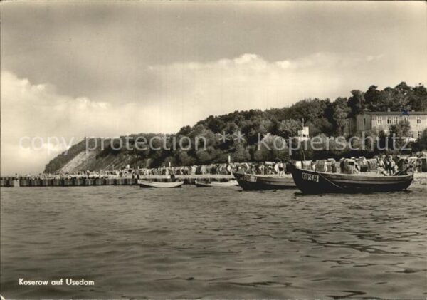 Koserow Ostseebad Usedom Strand Bootsanlegestelle