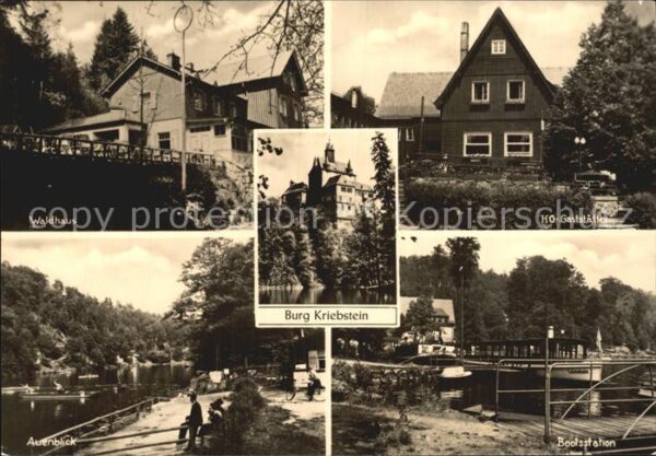Kriebstein Burg Waldhaus HO Gaststätte Auenblick B