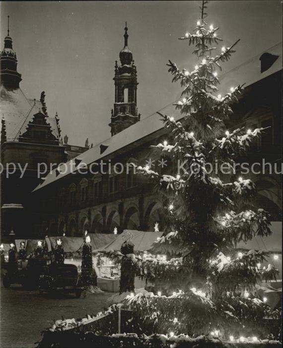Dresden Striezelmarkt Stallhof Turm Katholische