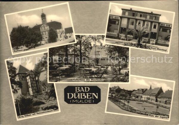 Bad Dueben Rathaus Eisen Moorbad Burg Düben Heimat