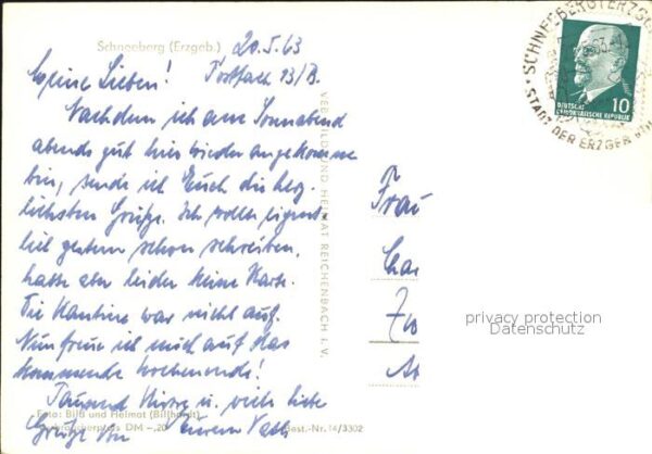 Schneeberg Erzgebirge Sankt Wolfgangskirche Ortsansicht – Bild 2